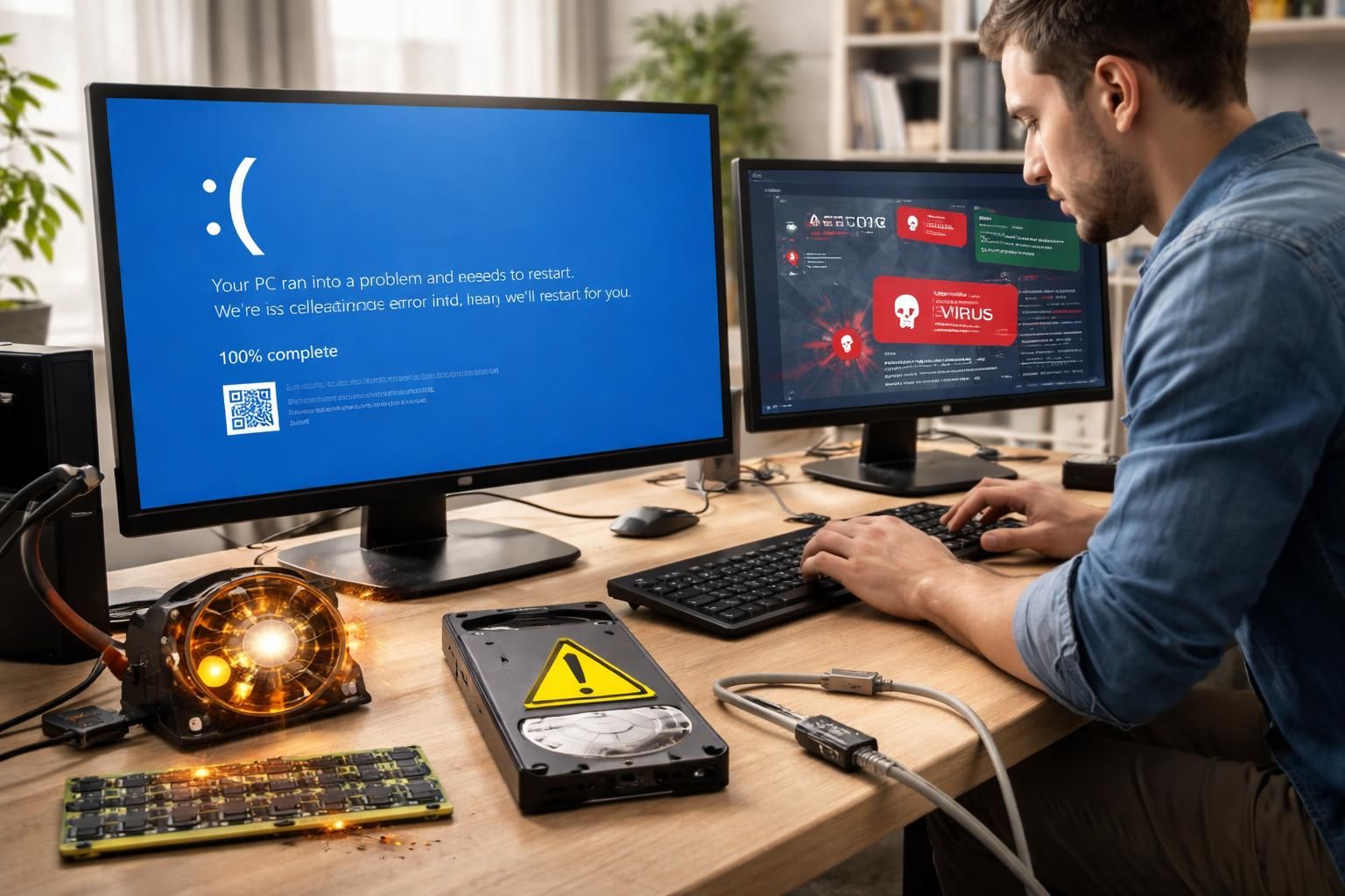 découvrez les causes courantes de l'écran bleu sur un ordinateur windows 10 bloqué et apprenez les solutions efficaces pour résoudre ces problèmes rapidement.
